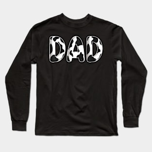 Cow Dad Birthday Family Matching Fathers Day Boy Girl Farm Long Sleeve T-Shirt